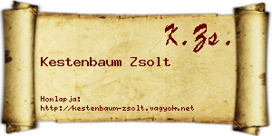 Kestenbaum Zsolt névjegykártya
