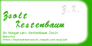 zsolt kestenbaum business card
